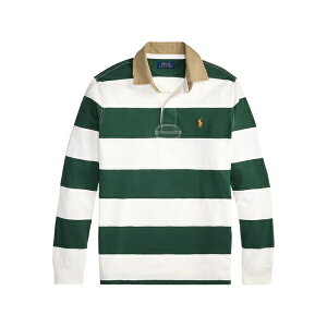 �����t���[���� �����Y �|���V���c �g�b�v�X Striped-pattern cotton polo shirt Green
