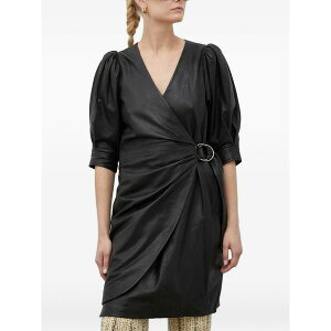 �f�C�E�r���Q�[���E�G�E�~�b�P���Z�� ���f�B�[�X �����s�[�X �g�b�v�X Puff-sleeve ring dress Black