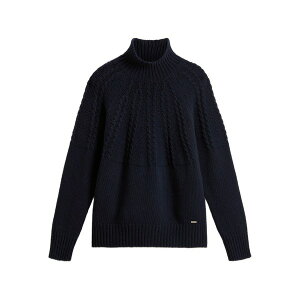 �E�[�� ���b�` ���f�B�[�X �j�b�g&�Z�[�^�[ �A�E�^�[ Cable-knit turtleneck jumper Blue