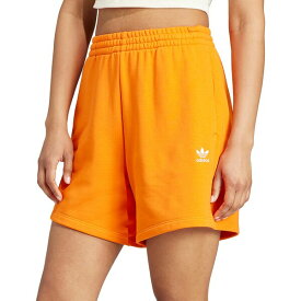 アディダス レディース カジュアルパンツ ボトムス adidas Originals Women's Adicolor Essentials French Terry Shorts Orange
