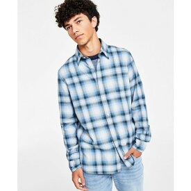 サンアンドプラスストーン メンズ シャツ トップス Men's Davis Regular-Fit Plaid Button-Down Shirt, Created for Macy's Hydrogen