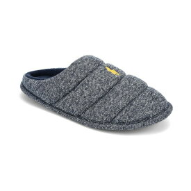 ラルフローレン メンズ スリッポン・ローファー シューズ Men's Emery Quilted Tech Fleece Clog Slipper Navy