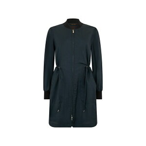 ���[���[ ���f�B�[�X �R�[�g �A�E�^�[ Single-breasted drawstring coat Blue