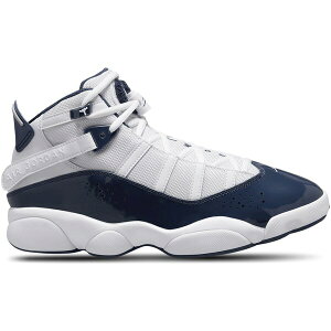 Jordan �W���[�_�� �����Y �X�j�[�J�[ �yJordan 6 Rings White Midnight Navy�z �T�C�Y US_11(29.0cm) White/Neutral Grey/Midnight Navy