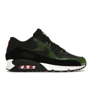 Nike �i�C�L �����Y �X�j�[�J�[ �yNike Air Max 90 Green Python�z �T�C�Y US_9.5(27.5cm) Black/Black-Cyber-Fir