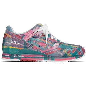 ASICS �A�V�b�N�X �����Y �X�j�[�J�[ �yASICS Gel-Lyte III '07 Remastered Comme des Gar§ons SHIRT Pink Plaid�z �T�C�Y US_10(28.0cm) Pink