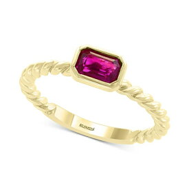 エフィー コレクション メンズ リング アクセサリー EFFY&reg; Ruby (5/8 ct. t.w.) Ring in 14k Yellow Gold (Also Available in Emerald) Ruby