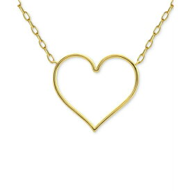 ジャニ ベルニーニ レディース ネックレス・チョーカー・ペンダントトップ アクセサリー Open Heart Pendant Necklace, 16" + 2" Extender, Created for Macy's Gold Over Silver