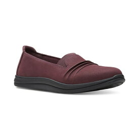 クラークス レディース サンダル シューズ Women's Breeze Sol Slip-On Flats Burgundy