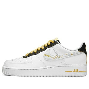 Nike �i�C�L �����Y �X�j�[�J�[ �G�A�t�H�[�X �yNike Air Force 1 '07 LV8 'Gold Links Zebra Print' DH5284-100�z �T�C�Y US_9(27.0cm)