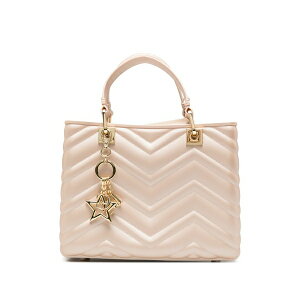 �}�[�N�G���X ���f�B�[�X �g�[�g�o�b�O �o�b�O Krissy chevron-effect tote bag Neutrals