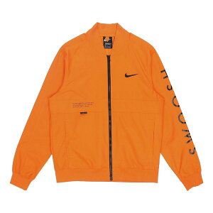 Nike iCL Y Xj[J[ yNike Sportswear Swoosh Logo Printing Sports Jacket Orange DJ5368-801z TCY US_M_L