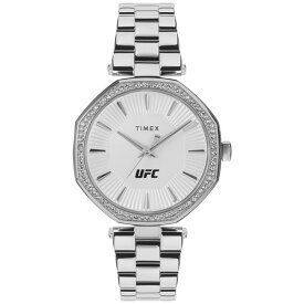 タイメックス レディース 腕時計 アクセサリー UFC Women's Jewel Analog Silver-Tone Stainless Steel Watch, 36mm Silver-Tone