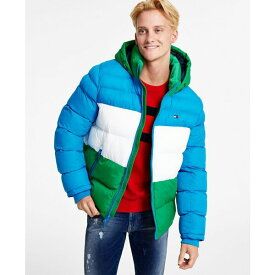 トミー ヒルフィガー メンズ ジャケット＆ブルゾン アウター Men's Quilted Puffer Jacket, Created for Macy's Fern Green Combo