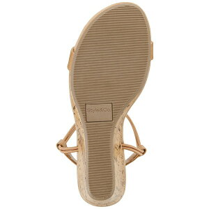 �X�^�C���A���h�R�[ ���f�B�[�X �T���_�� �V���[�Y Women's Mulan Wedge Sandals, Created for Macy's Medium Tan