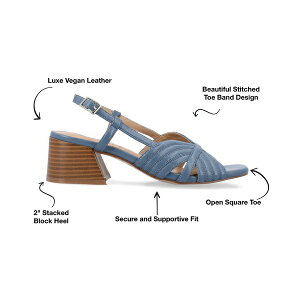�W���[�j�[�R���N�V���� ���f�B�[�X �T���_�� �V���[�Y Women's Kirsi Square Toe Sandals Blue