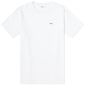 エヌエヌ77 メンズ Tシャツ トップス NN07 Adam Logo T-Shirt White