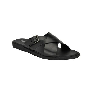 JoNC Y Xj[J[ V[Y Men's Elon Casual Slip-On Flat Sandals Black