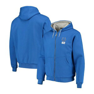 _ubN Y p[J[EXEFbgVc AE^[ Men's Royal Indianapolis Colts Craftsman Thermal Lined Full-Zip Hoodie Royal Blue