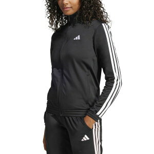 AfB_X fB[X WPbgu] AE^[ Women's Tricot 3-Stripes Track Jacket Black/White