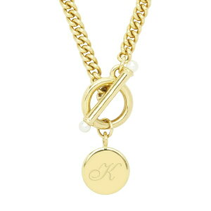 ubN Ah [N fB[X lbNXE`[J[Ey_ggbv ANZT[ Stella Imitation Pearl Initial Toggle Necklace Gold K
