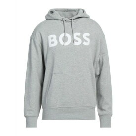 【送料無料】 ボス メンズ パーカー・スウェットシャツ アウター Sweatshirts Light grey