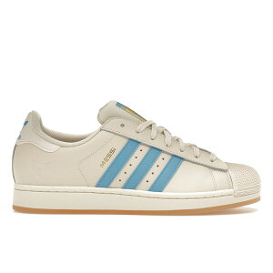 adidas �A�f�B�_�X �����Y �X�j�[�J�[ �yadidas Superstar Lionel Messi Argentina�z �T�C�Y US_6(24.0cm) Cream White/Semi Blue Burst/Gold Metallic