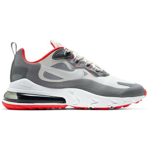 Nike �i�C�L �����Y �X�j�[�J�[ �yNike Air Max 270 React Smoke Grey Red�z �T�C�Y US_10.5(28.5cm) Summit White/Smoke Grey-Particle Grey-White