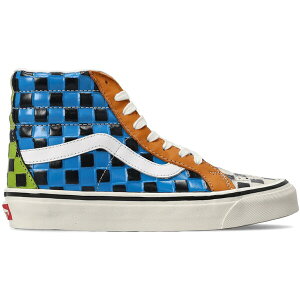 Vans �o���Y �����Y �X�j�[�J�[ �yVans Sk8-Hi 38 DX Anaheim Factory Multi-Color Checkerboard�z �T�C�Y US_10(28.0cm) Multi
