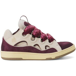 Lanvin �����o�� �����Y �X�j�[�J�[ �yLanvin Leather Curb Biege Burgundy�z �T�C�Y EU_35(20.0cm) Biege/Burgundy