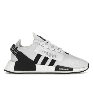 adidas �A�f�B�_�X �����Y �X�j�[�J�[ �yadidas NMD R1 V2 White Black Stripes�z �T�C�Y US_8.5(26.5cm) White/Black