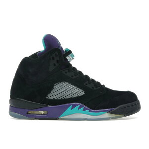 Jordan �W���[�_�� �����Y �X�j�[�J�[ �yJordan 5 Retro Black Grape (2013)�z �T�C�Y US_9(27.0cm) Black/New Emerald-Grape Ice
