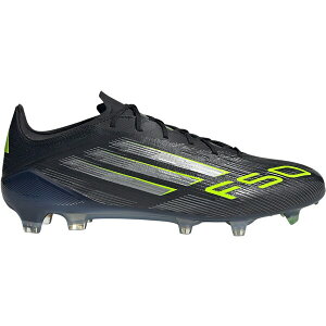 adidas �A�f�B�_�X �����Y �X�j�[�J�[ �yadidas Adizero F50 Elite FG Electric Stealth Pack�z �T�C�Y US_M_4.5 Core Black/Iron Metallic/Lucid Lemon