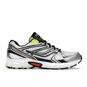 Saucony �T�b�J�j�[ �����Y �X�j�[�J�[ �ySaucony Grid Ride Millennium White Silver Lime Orange�z �T�C�Y US_7(25.0cm) White/Multi