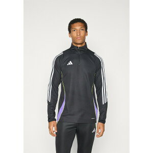 AfB_X Y T_ V[Y TIRO24 TRAINING TOP - Long sleeved top - black/purple rush
