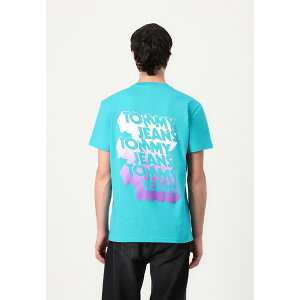 g~[qtBK[ Y T_ V[Y STACK BACK PRINT TEE - Print T-shirt - hawaiian turquoise