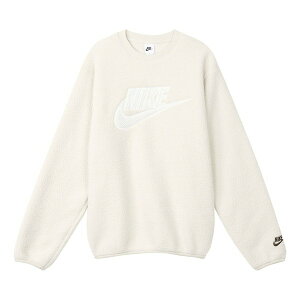 Nike iCL Y Xj[J[ yMen's Nike Logo Embroidered Loose Suede Round Neck Pullover Beige DD5018-072z TCY US_M_M