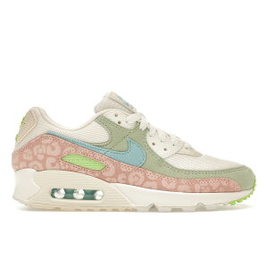 Nike �i�C�L ���f�B�[�X �X�j�[�J�[ �yNike Air Max 90 Easter Leopard (Women's)�z �T�C�Y US_7(24.0cm) Sail/Honeydew/Arctic Orange/Copa