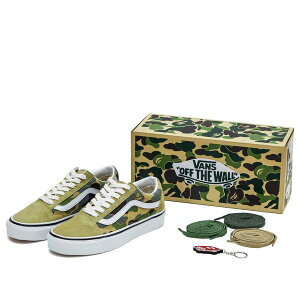 Vans �o���Y �����Y �X�j�[�J�[ �yVans BAPE x Old Skool 36 DX 'Green Camo' VN0A54F37BE�z �T�C�Y US_7.5(25.5cm)