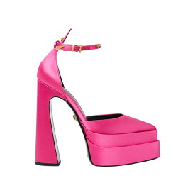Versace ヴェルサーチ レディース スニーカー 【Versace Aevitas 160mm Pointy Platform Pumps Light Pink Satin】 サイズ EU_39(25cm) Pink/Gold