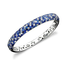 エフィー コレクション レディース ブレスレット・バングル・アンクレット アクセサリー Saph Splash by EFFY&reg; Shades Of Sapphire Bangle Bracelet (10-3/8 ct. t.w.) in Sterling Silver Blue
