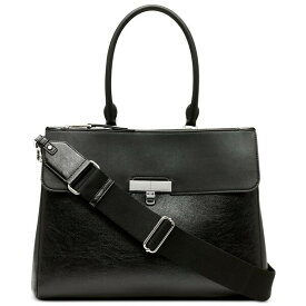 カルバンクライン メンズ トートバッグ バッグ Becky Turnlock Triple Compartment Convertible Tote Black/silver