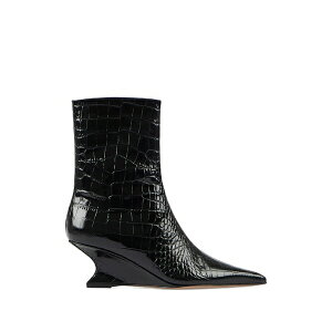 �p���e�L�T�X ���f�B�[�X �u�[�c �V���[�Y Nina crocodile-effect pointed boots Black