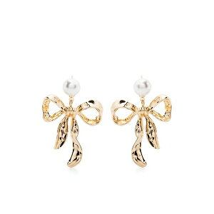 �Z���t�E�|�[�g���C�g ���f�B�[�X �s�A�X���C�������O �A�N�Z�T���[ Bow earrings Gold