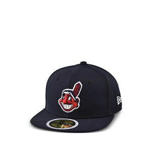 �j���[�G�� �����Y �X�q �A�N�Z�T���[ 59fifty cleveland indians chief wahoo cap Blue