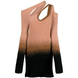 �I�b�g�����K�[ ���f�B�[�X �����s�[�X �g�b�v�X Gradient-effect knitted mini dress Pink