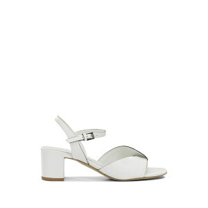 �f�� �J���� ���f�B�[�X �T���_�� �V���[�Y Crossover-strap buckle-fastening sandals White