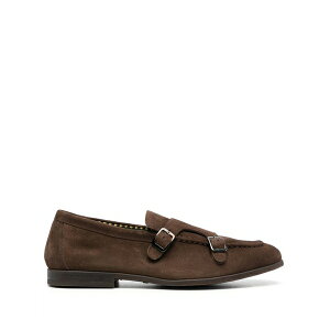 �h���J���Y �����Y �h���X�V���[�Y �V���[�Y Buckle-fastening suede monk shoes Brown