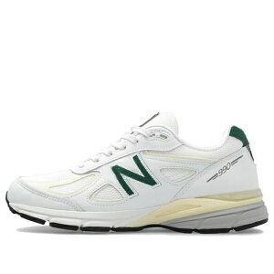 New Balance �j���[�o�����X �����Y �X�j�[�J�[ �yNew Balance 990v4 Made in USA Teddy Santis 'White Green' U990TC4�z �T�C�Y US_5.5(23.5cm)