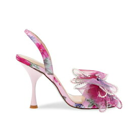 ベッツィジョンソン レディース オックスフォード シューズ Women's Fawn Mesh Bow Heeled Sandals Pink Flora